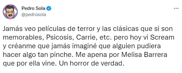 (Captura: @pedrosola/Twitter)