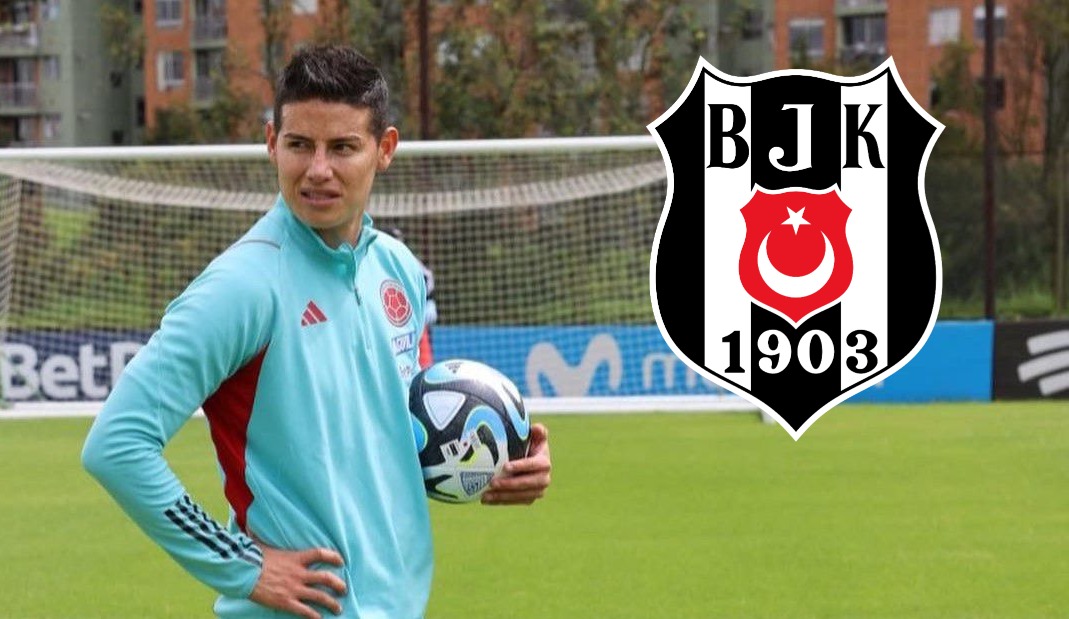 James Rodríguez está a un paso de llegar al Besiktas de Turquía para la nueva temporada en 2023. Redes James Rodríguez