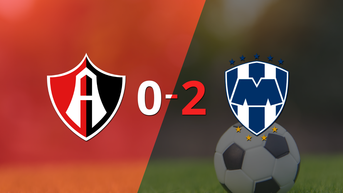 En casa, Atlas perdió 2-0 frente a CF Monterrey