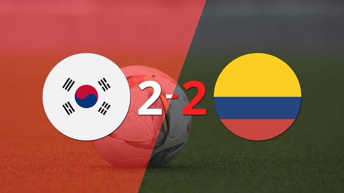 Con doblete de Son Heungmin, Rep. de Corea empató con Colombia 2-2
