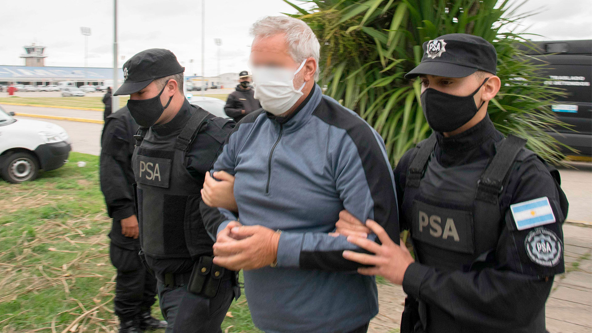 Leopoldo Daniel Carrena, uno de los integrantes de la banda de narcotraficantes vinculado a la mega causa "Carbón Blanco" fue detenido por la PSA en las últimas horas en Mar del Plata. Foto: prensa PSA.