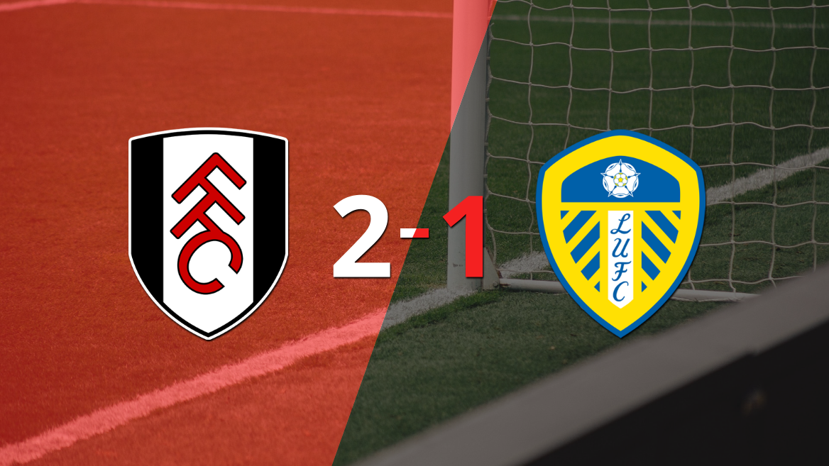 Fulham logra 3 puntos al vencer de local a Leeds United 2-1