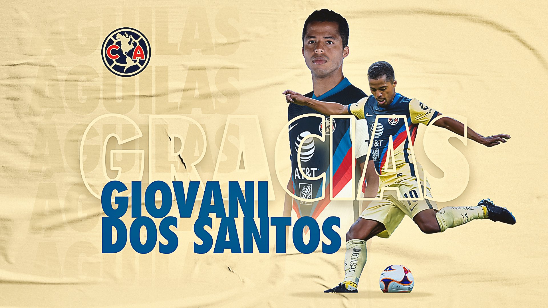 Giovani dos Santos ya no forma parte del América (Foto: Twitter/@ClubAmerica)