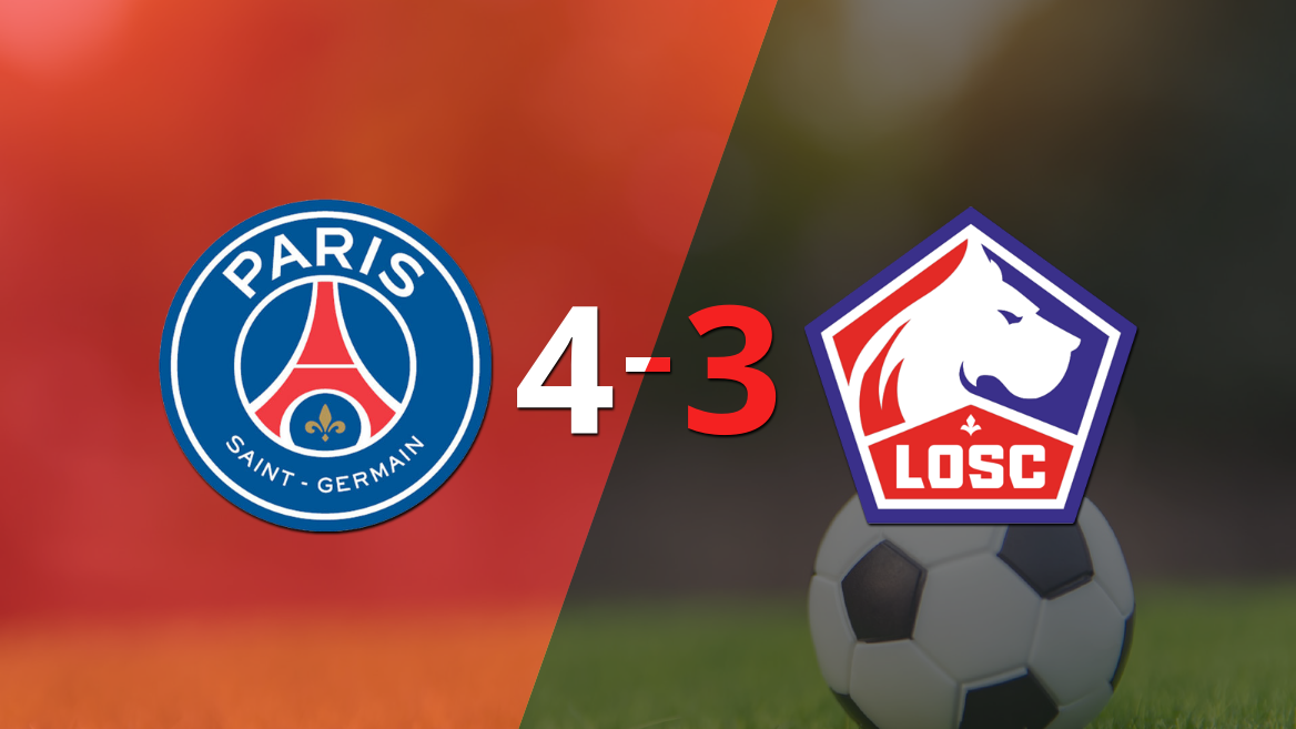 Con dos goles de Kylian Mbappé, PSG venció a Lille