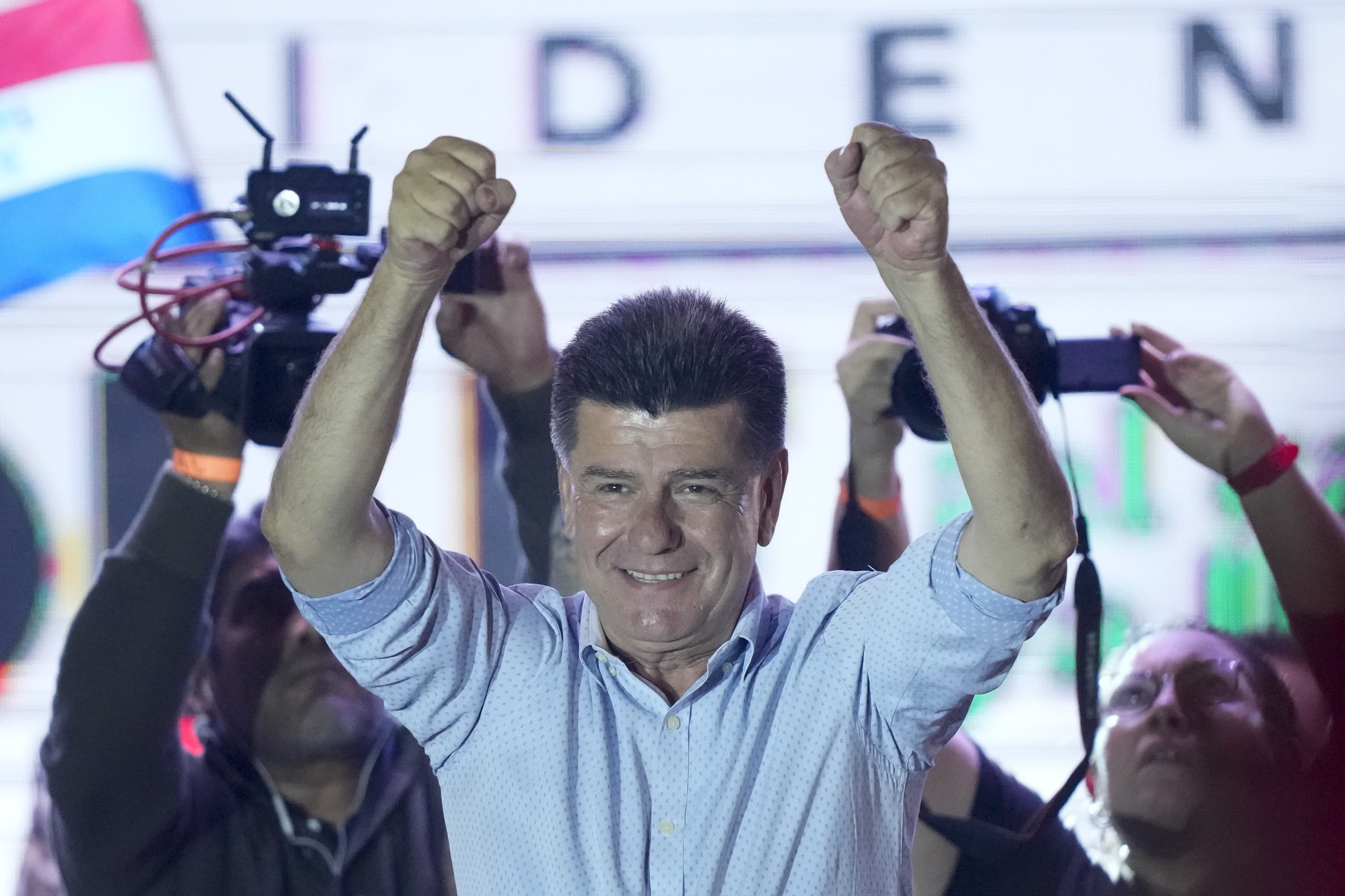 Efraín Alegre, candidato presidencial de la coalición Concertación (AP Foto/Jorge Saenz)