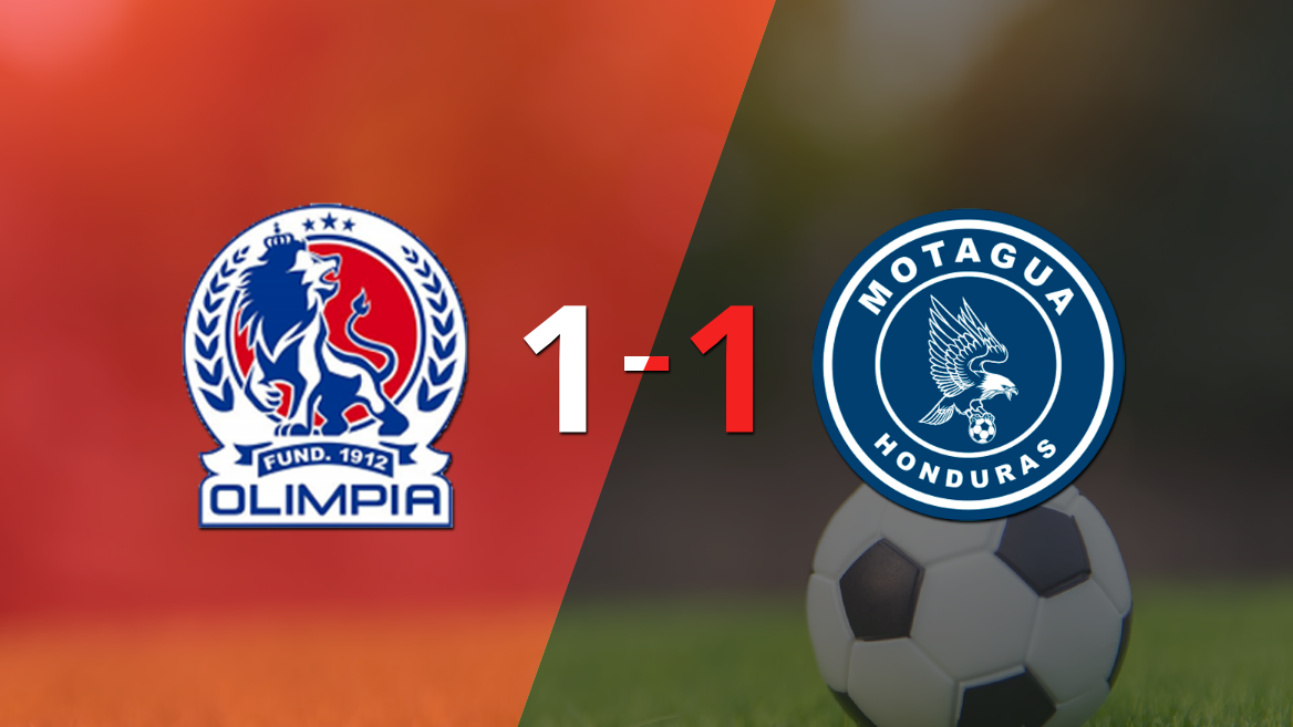 CD Olimpia y FC Motagua se reparten los puntos y empatan 1-1