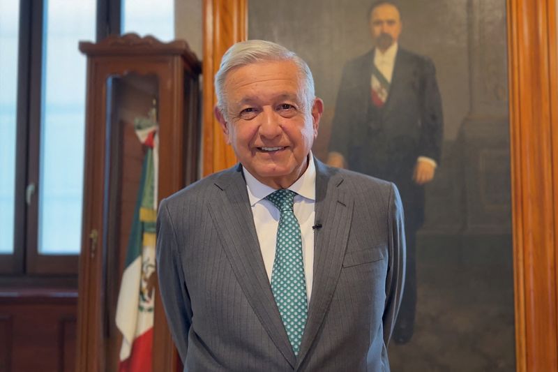 Andrés Manuel López Obrador dio un mensaje desde Palacio Nacional el miércoles 26 de abril de 2023. (Foto: Reuters)