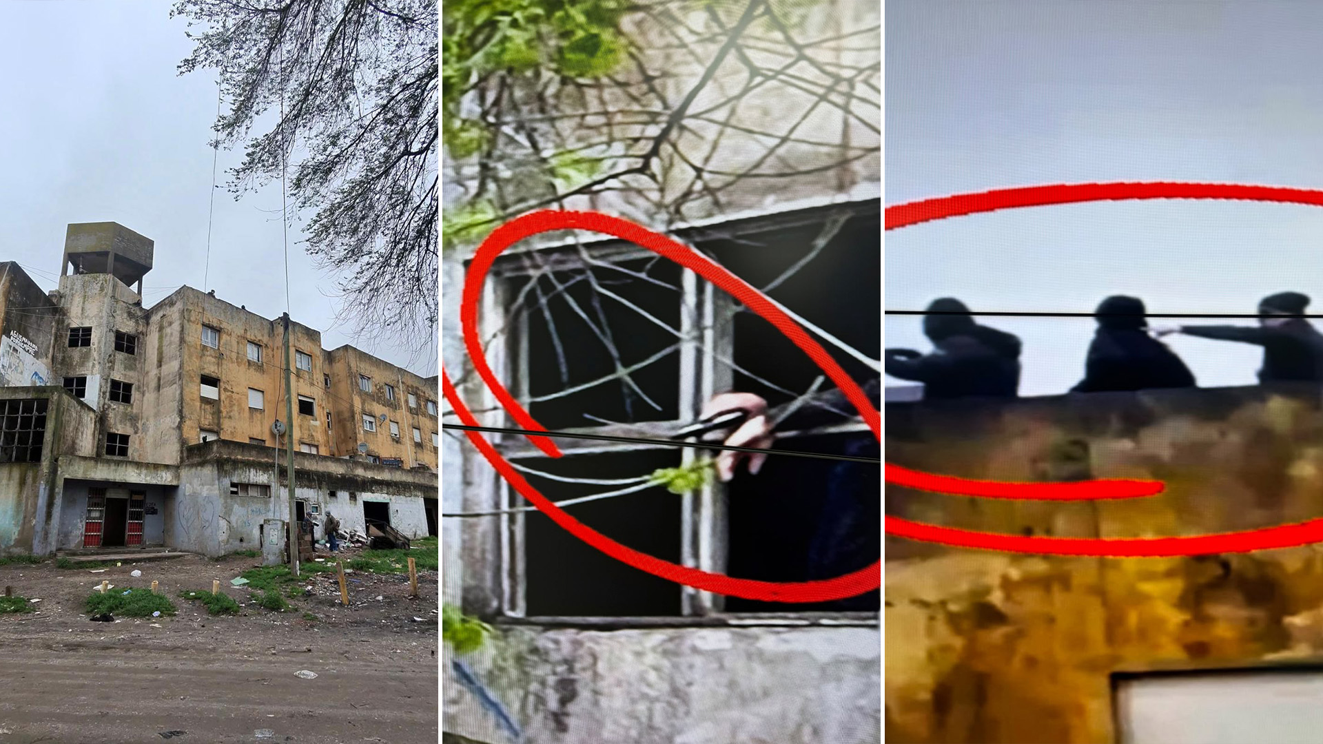 Boquetes, pasillos con rejas y vigías armados en los techos: allanaron un edificio de Mar del Plata tomado por una banda delictiva