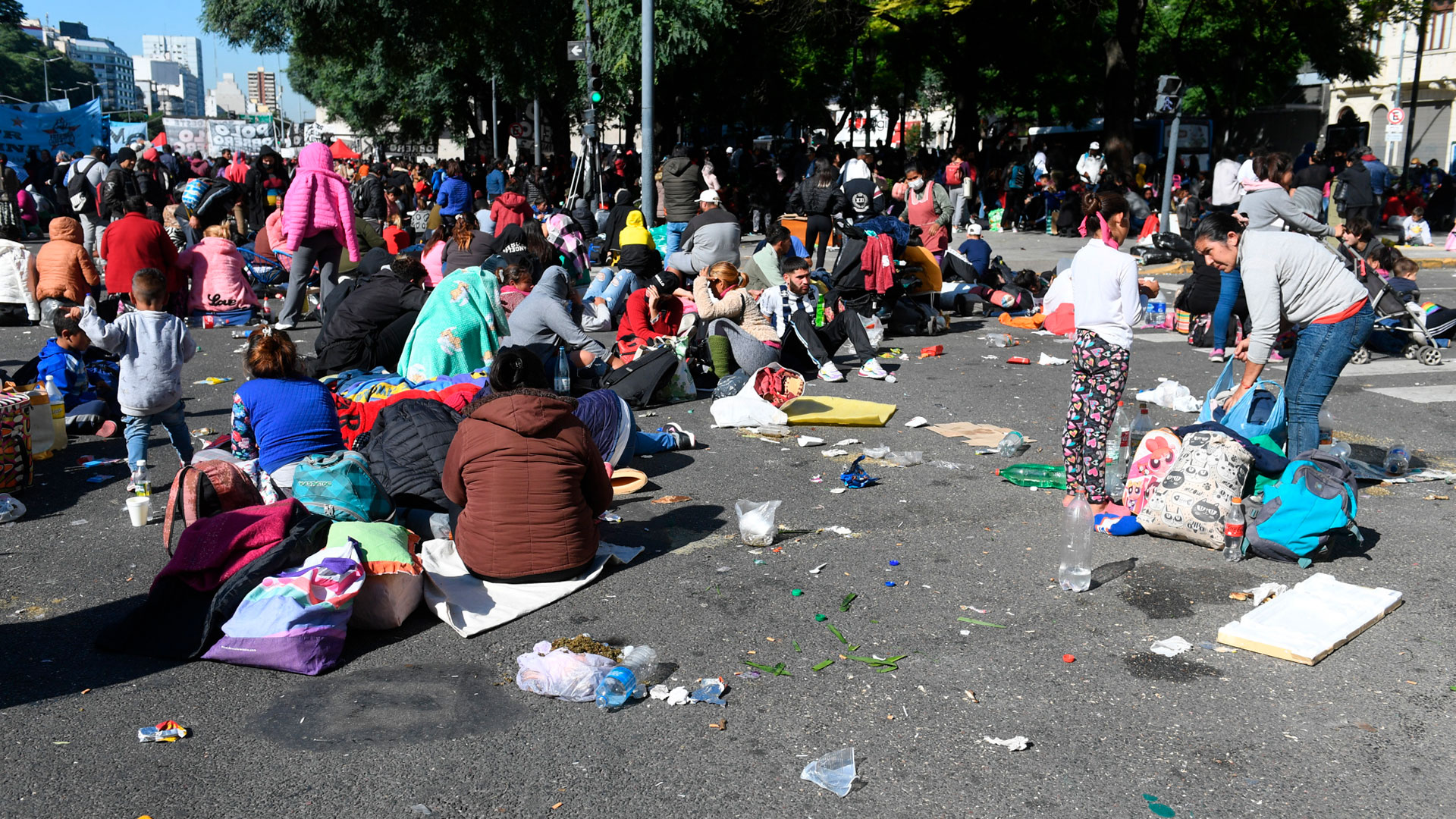 Rodríguez Larreta pidió que les quiten los planes sociales a quienes cortan calles (Maximiliano Luna)