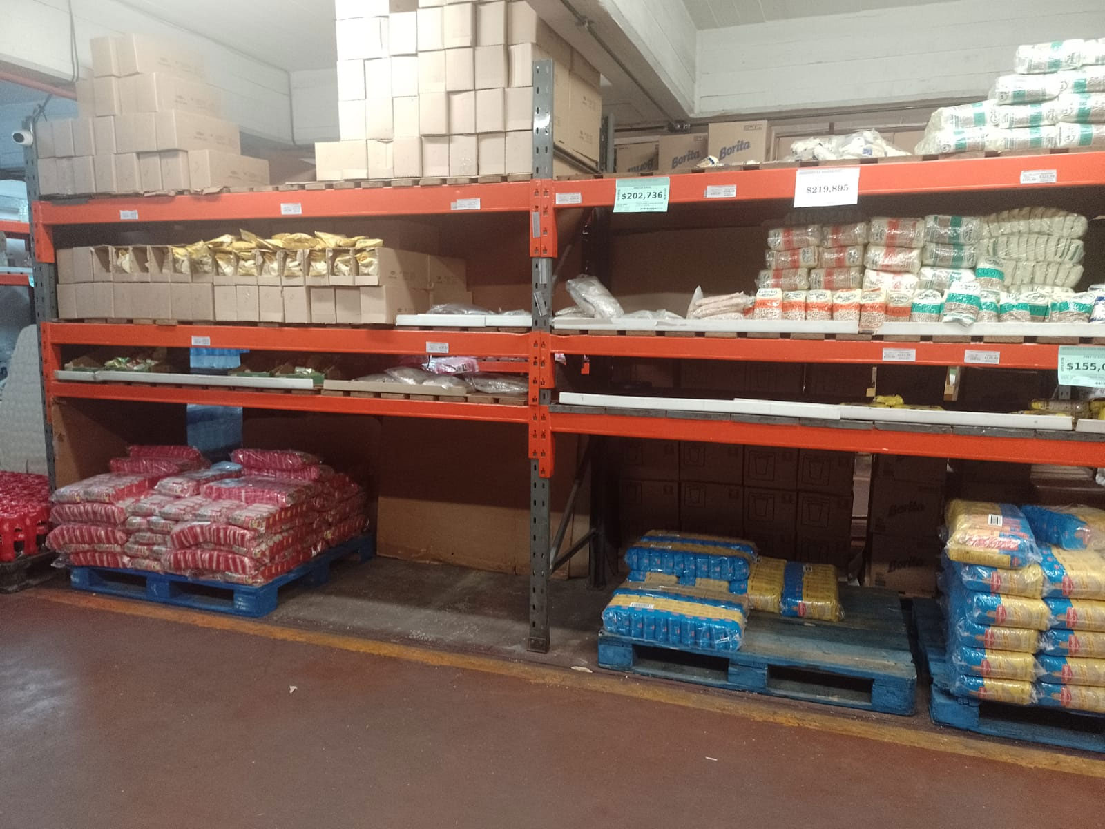 Los faltantes de arroz que se registran en la cadena mayorista Masivos, en la zona porteña de Mataderos