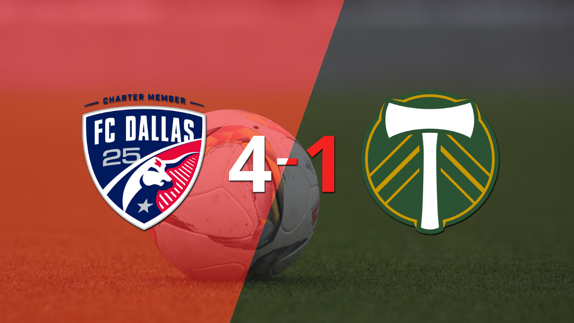 Con hat-trick de Jesús Ferreira, FC Dallas goleó a Portland Timbers 4-1