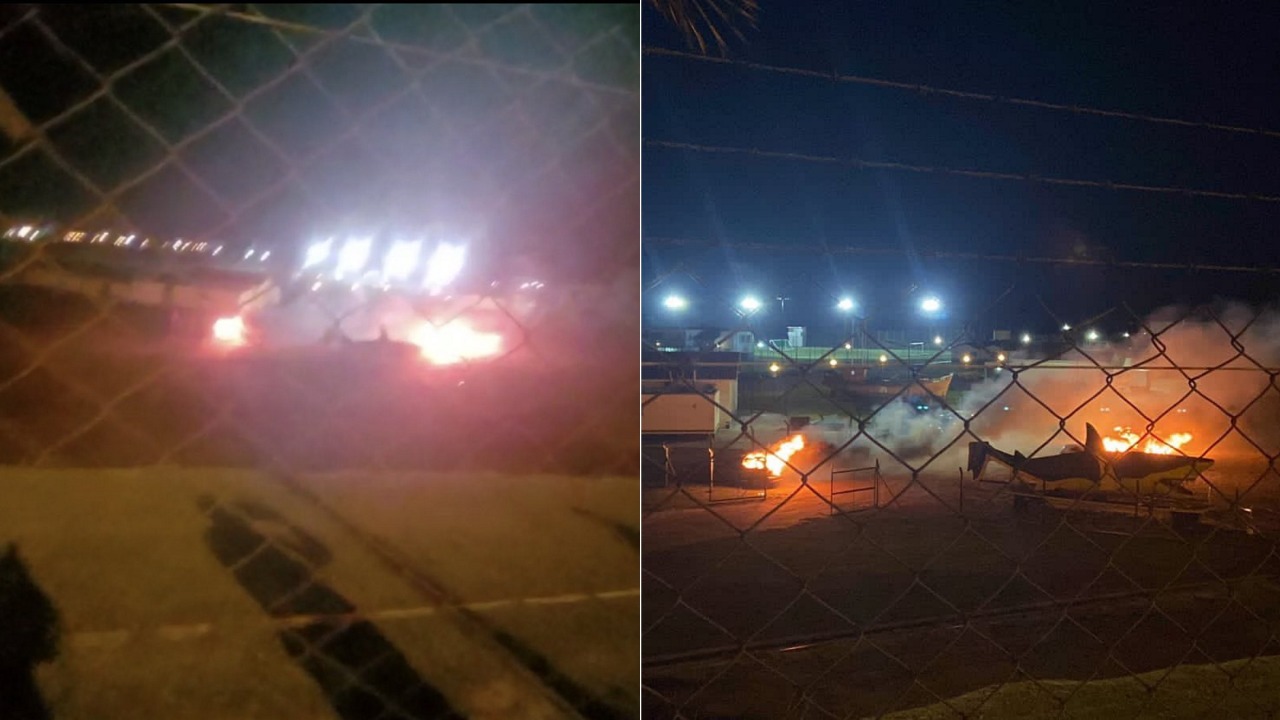 Investigan a la barra de Aldosivi de Mar del Plata por el incendio de vehículos tras una derrota del equipo