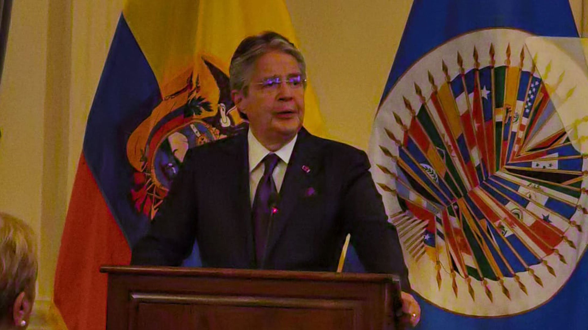 Como parte de su agenda en Washington, el presidente de Ecuador, Guillermo Lasso, se pronunció frente al Consejo Permanente de la OEA