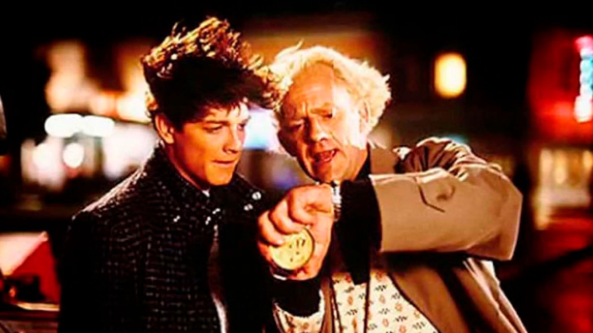 Eric Stoltz In One Of The Scenes Shot For Back To The Future With Christopher Lloyd (Netflix Capture)