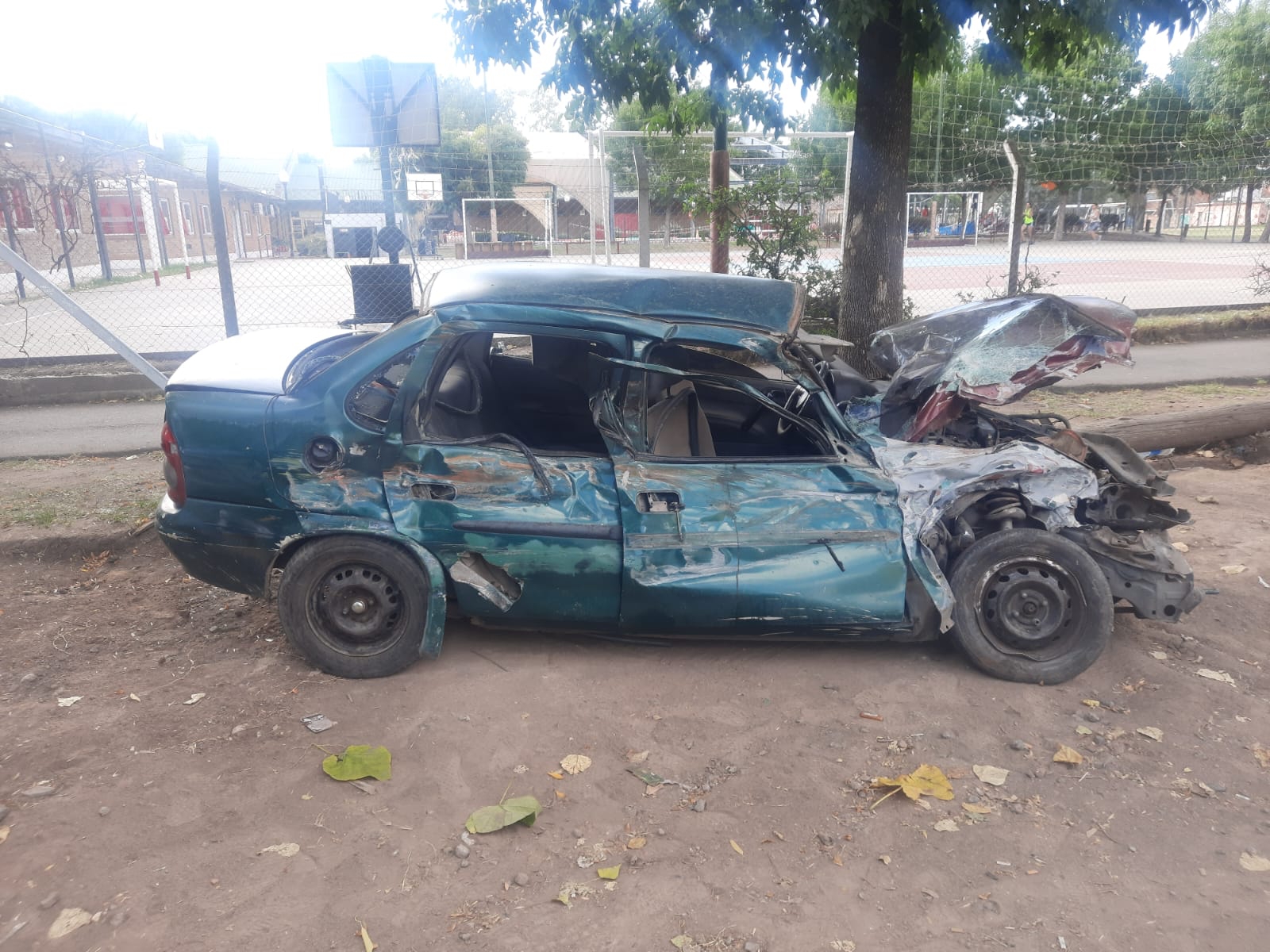 Así quedó el Chevrolet Corsa 