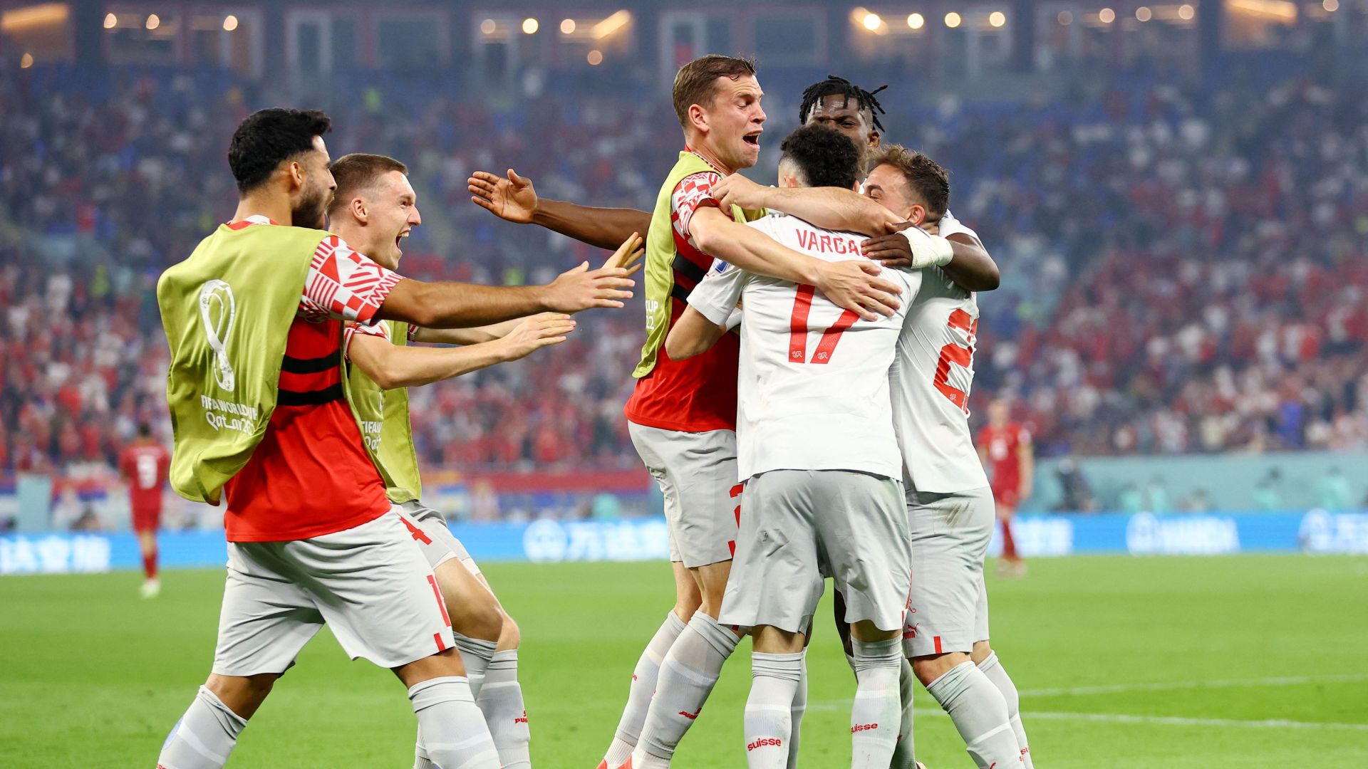 Suiza venció 3-2 a Serbia y clasificó a octavos de final del Mundial de Qatar 2022