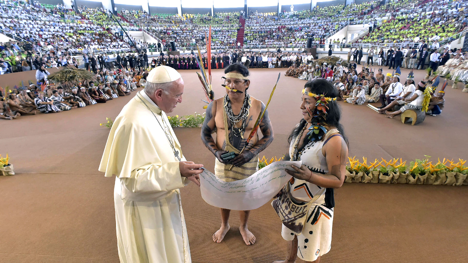 Durante su visita a Perú (AFP PHOTO / OSSERVATORE ROMANO)