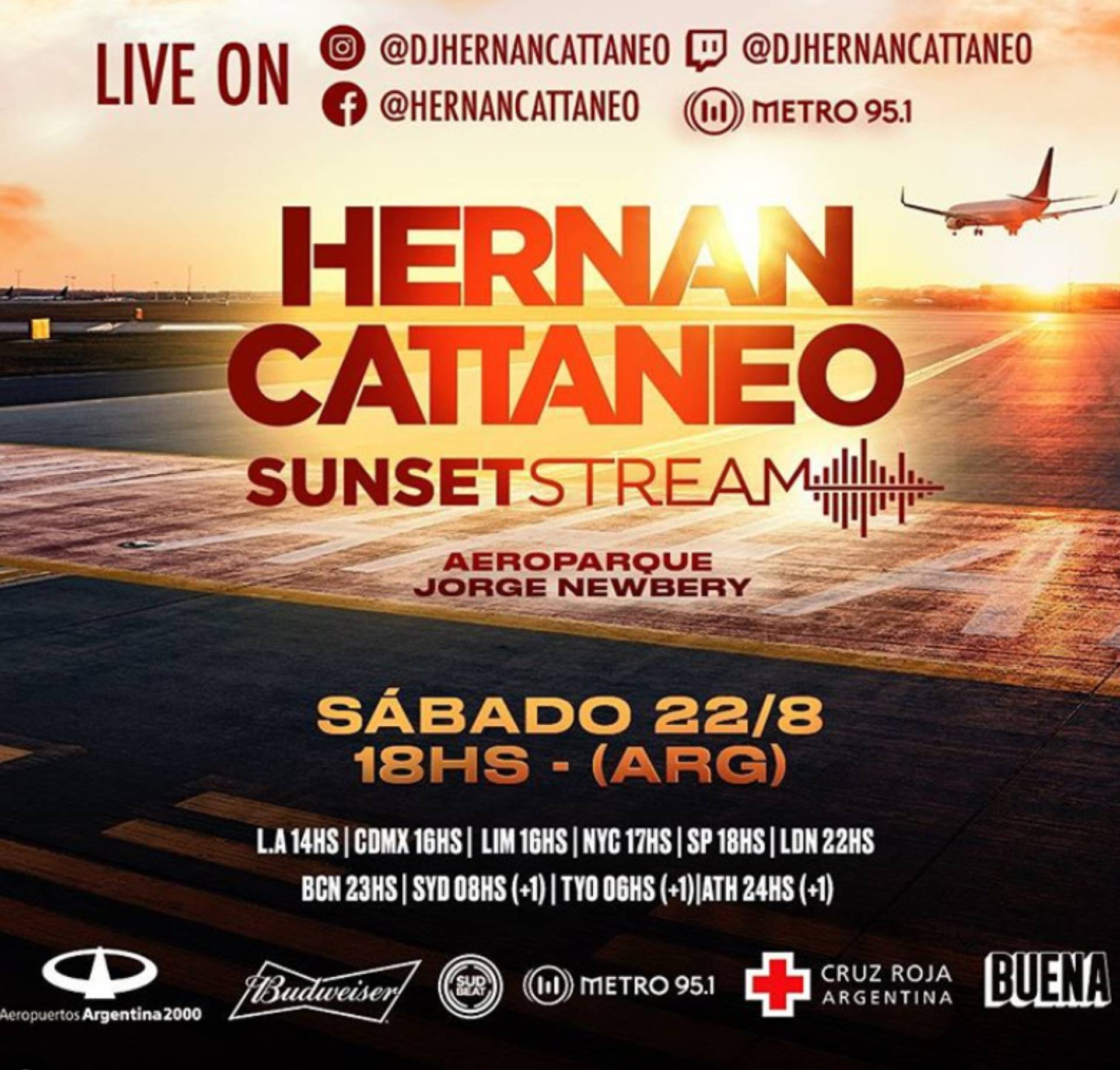 níquel me quejo Gastos de envío Música electrónica en cuarentena: Hernán Cattáneo tocará en Aeroparque -  Infobae