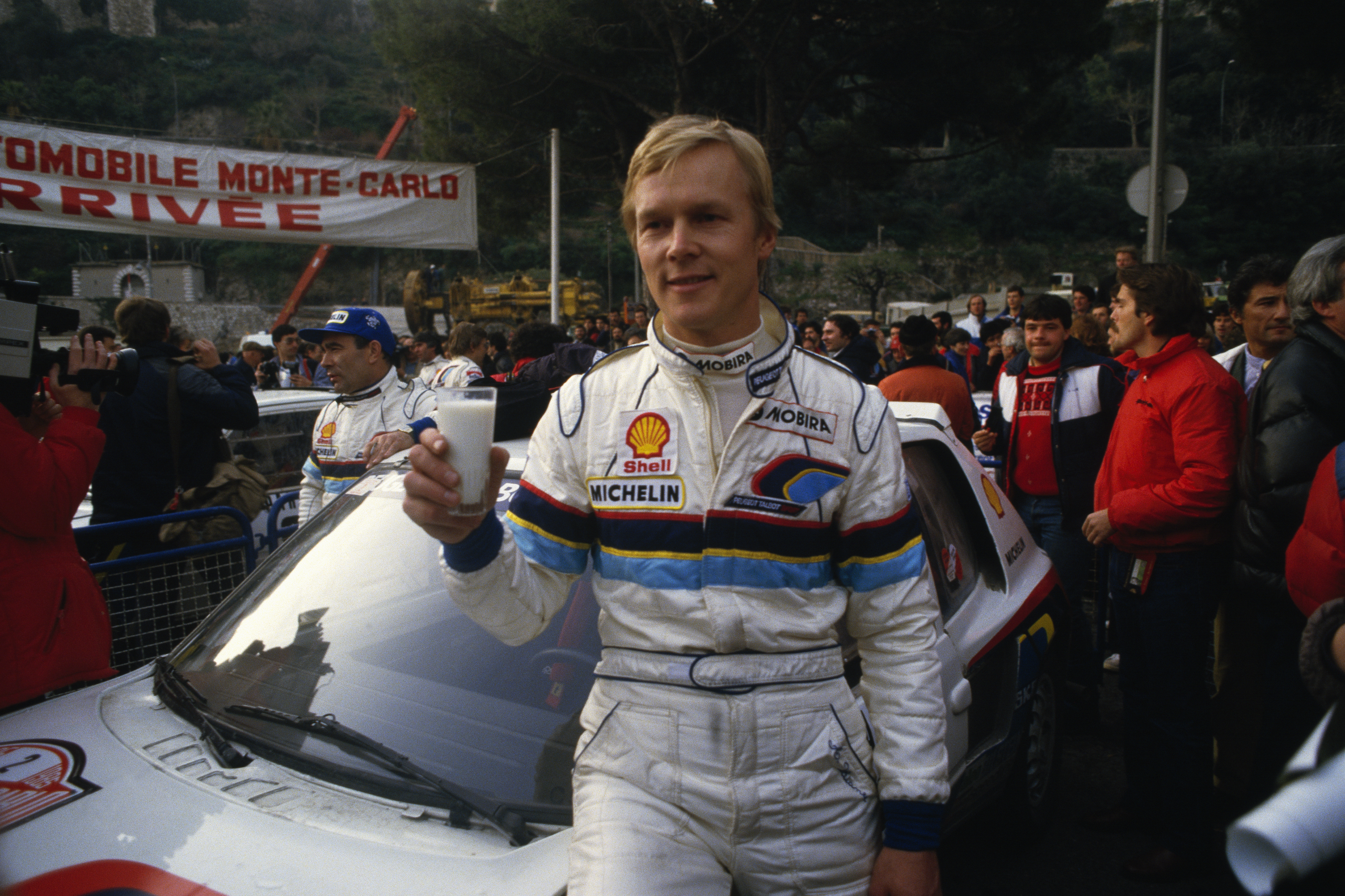 El finlandés en su época del WRC con el Peugeot 205 en el Rally de Montecarlo (Photo by Pascal Parrot/Sygma/Sygma via Getty Images)