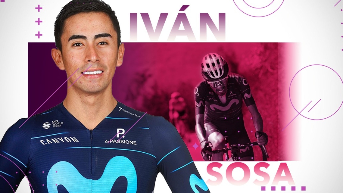 Iván Sosa será líder del Movistar Team para el Giro de Italia 2022. 

Foto: Movistar Team