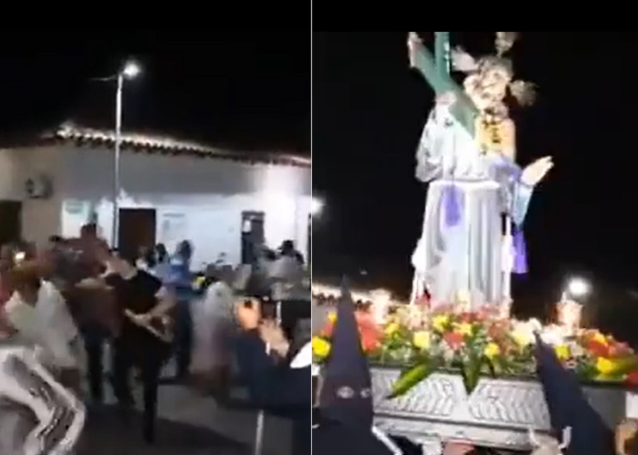 Policía Causó Terror En Procesión De Semana Santa En El Departamento Del Cesar Infobae 9518