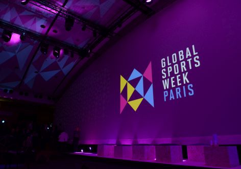 The photo was taken during the Global Sports Week.