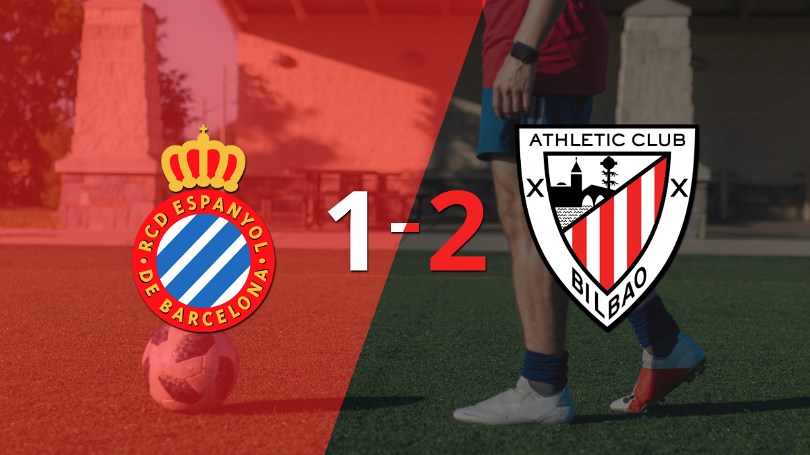 Athletic Bilbao gana de visitante 2-1 a Espanyol