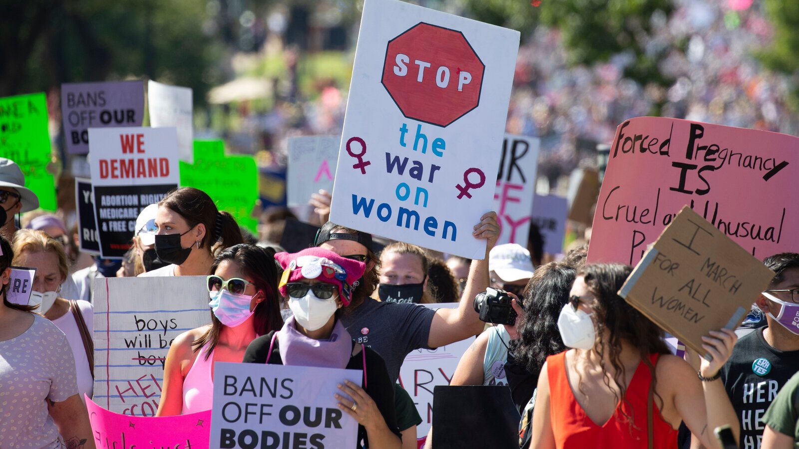 Marcha a favor del aborto y en contra de la anulación del fallo Roe v Wade 
