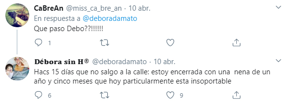 Débora D´Amato no pude contener su angustia por la situación (Foto: Twitter)