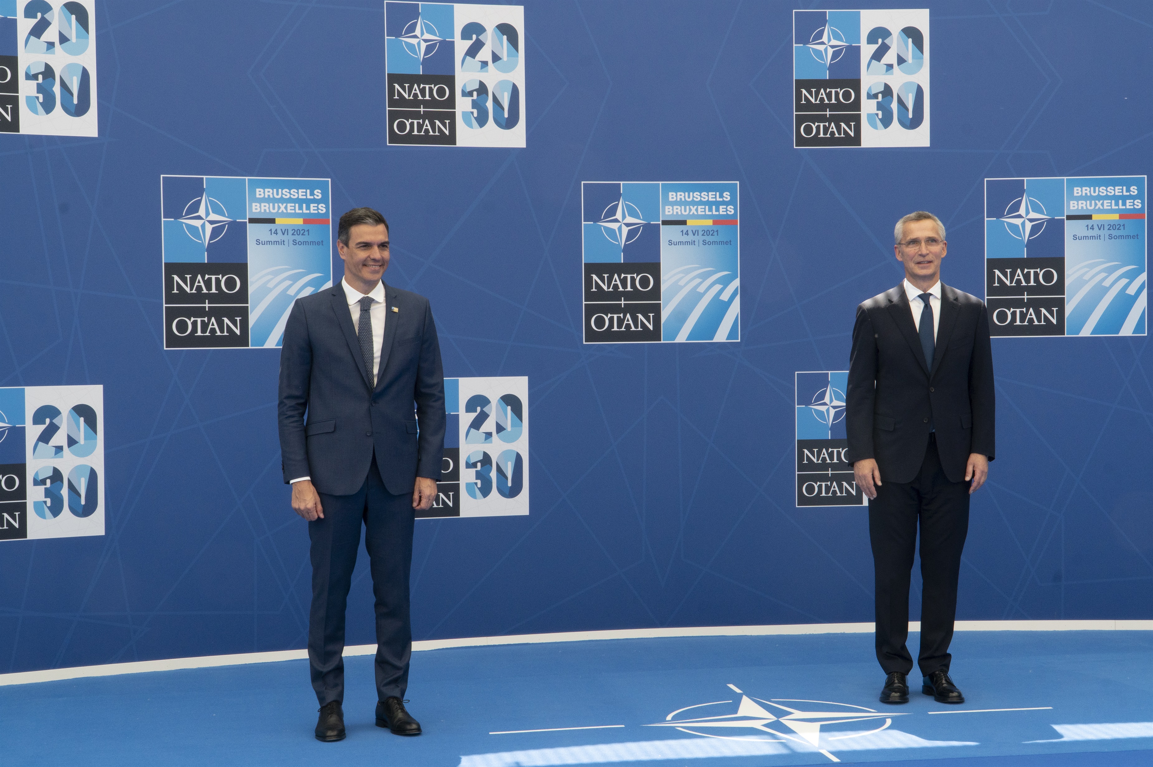 El presidente del Gobierno de España, Pedro Sánchez, y el secretario general de la OTAN, Jens Stoltenberg, coincidieron esta mañana en destacar que lo resuelto en esta Cumbre definirá la estrategia común de la próxima década. 