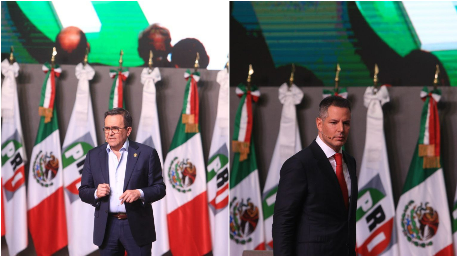 El gobernador de Oaxaca y el diputado federal fueron dos de los cuatro ponentes del día en "Diálogos por México" (Foto: Twitter/@PRI_Nacional)