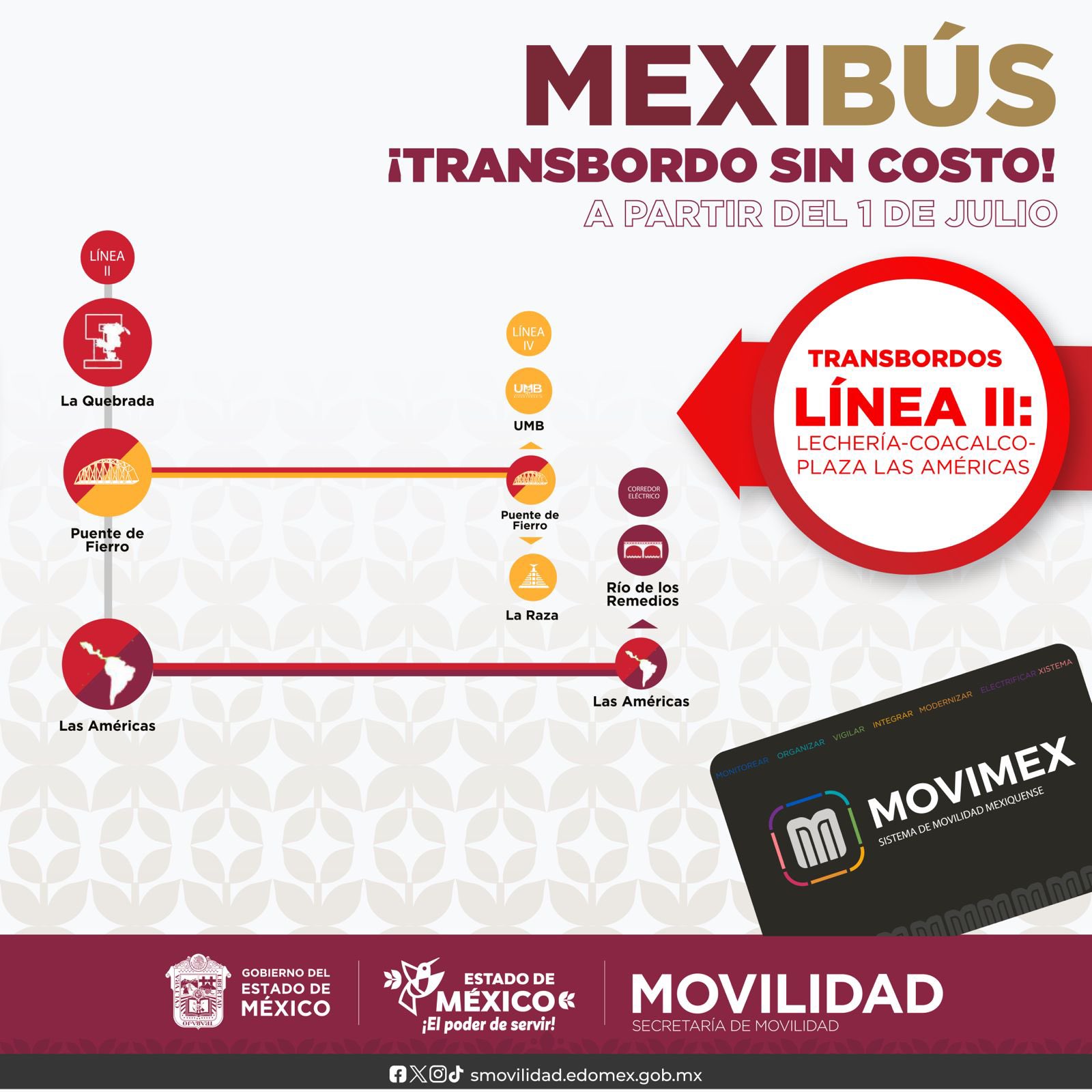 Estas son las estaciones del Mexibús que tendrán transbordo gratis - Infobae