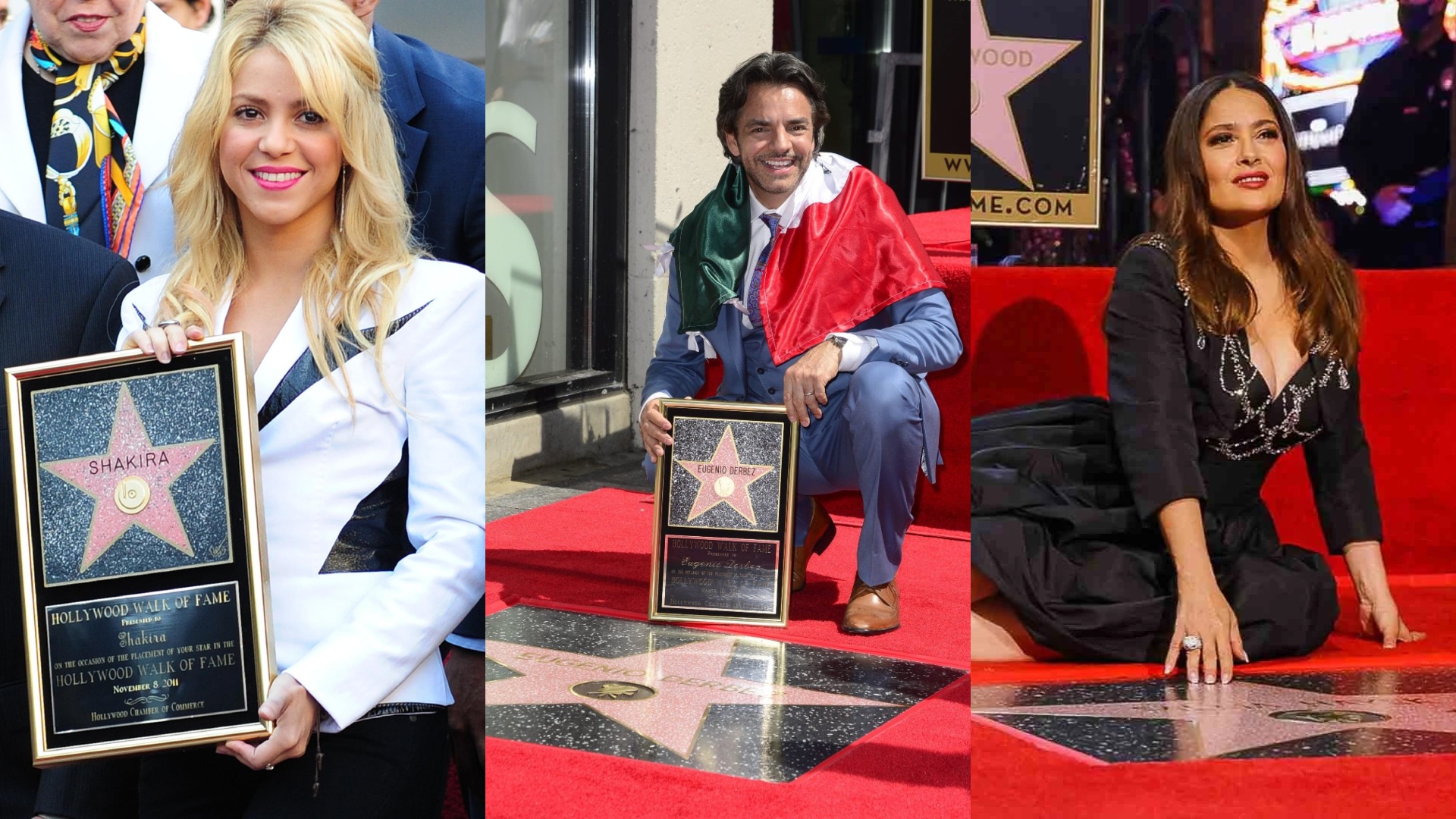 Quiénes son los latinos que tienen su estrella en el paseo de la fama Hollywood y cómo lo lograron