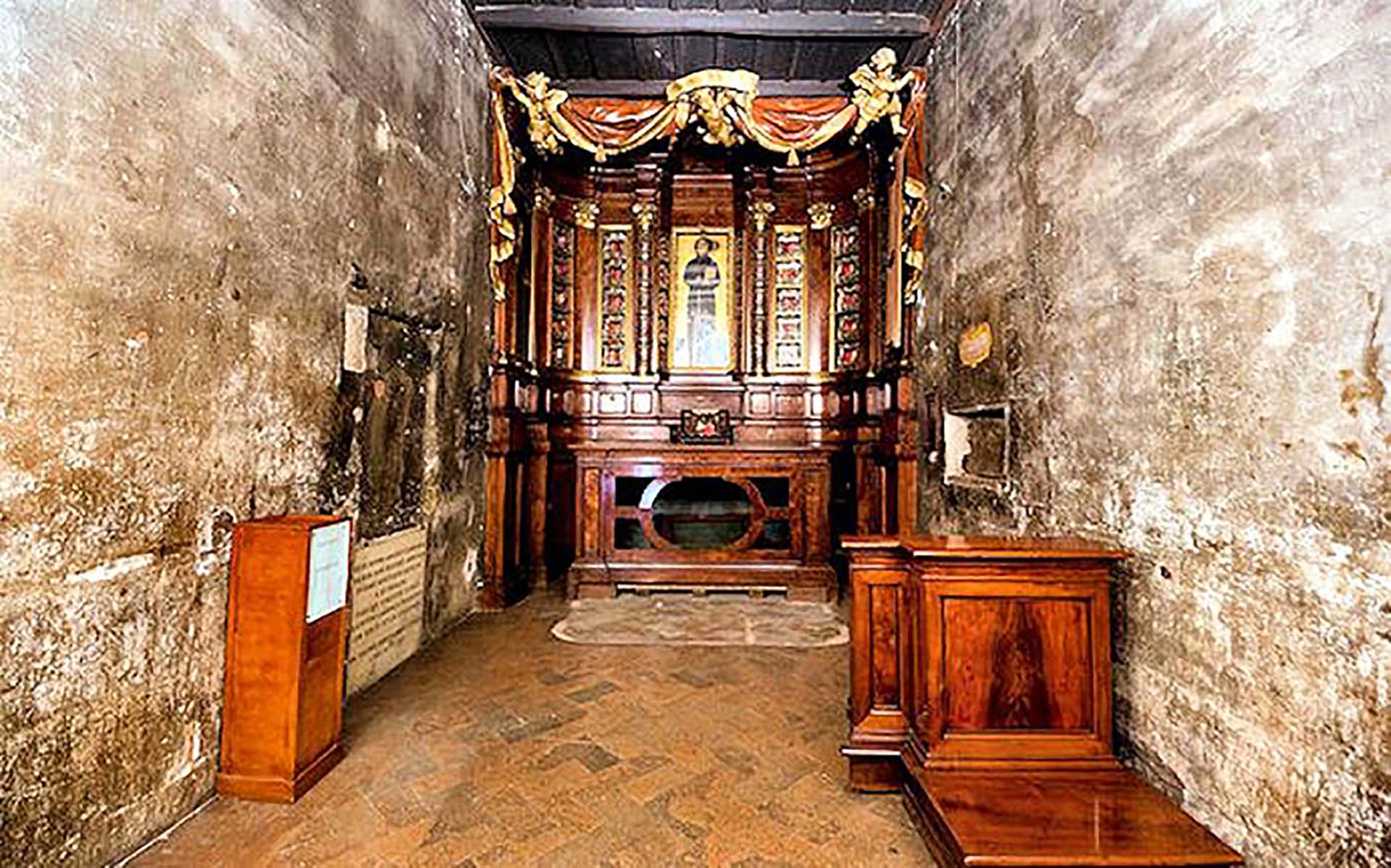 La habitación donde San Francisco vivió en Roma. En la actualidad es la Iglesia de San Francisco a Ripa