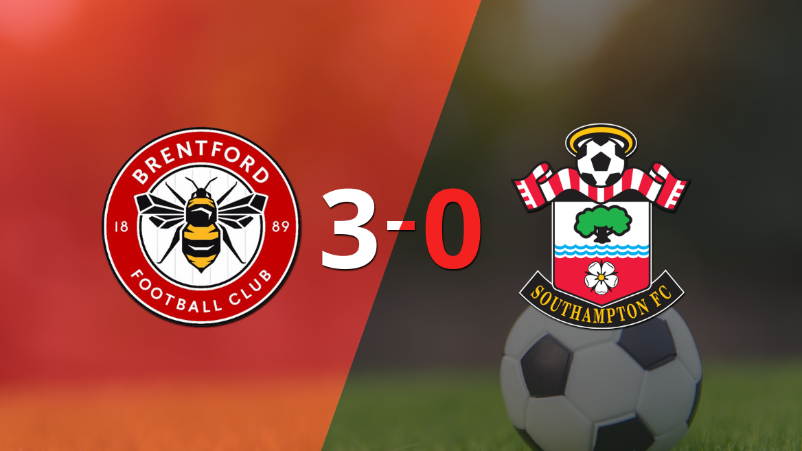 Brentford golea 3-0 como local a Southampton