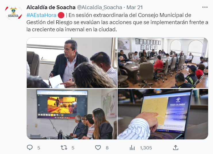 Se decretó la alerta naranja en Soacha así como la calamidad publica en comunas 4 y 6 por las lluvias por parte de la Alcaldía. @Alcaldia_Soacha