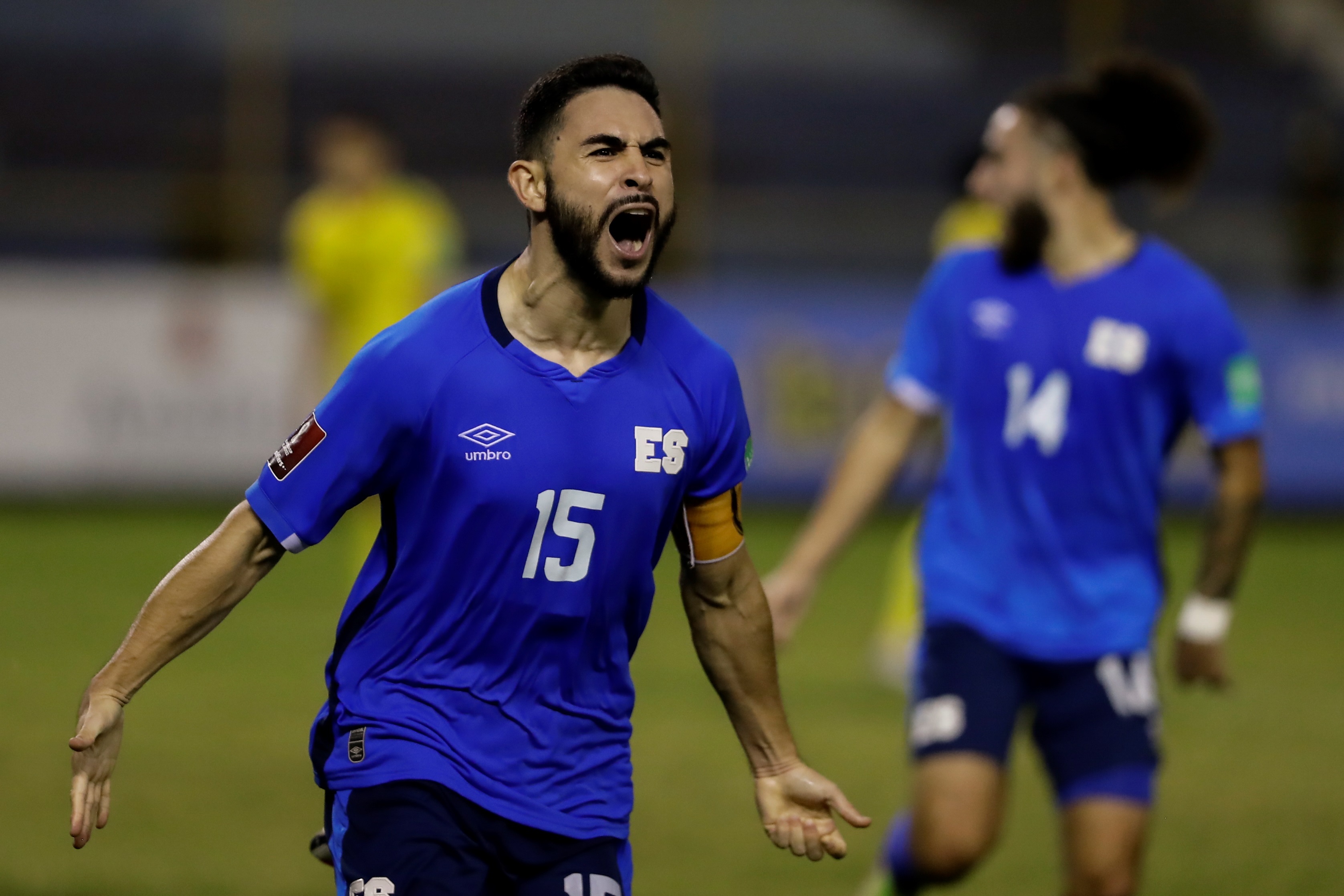 La Selección de El Salvador empató ante Jamaica y con dicho resultado no le alcanza para calificar a Qatar 2022 (Foto: EFE/Rodrigo Sura)
