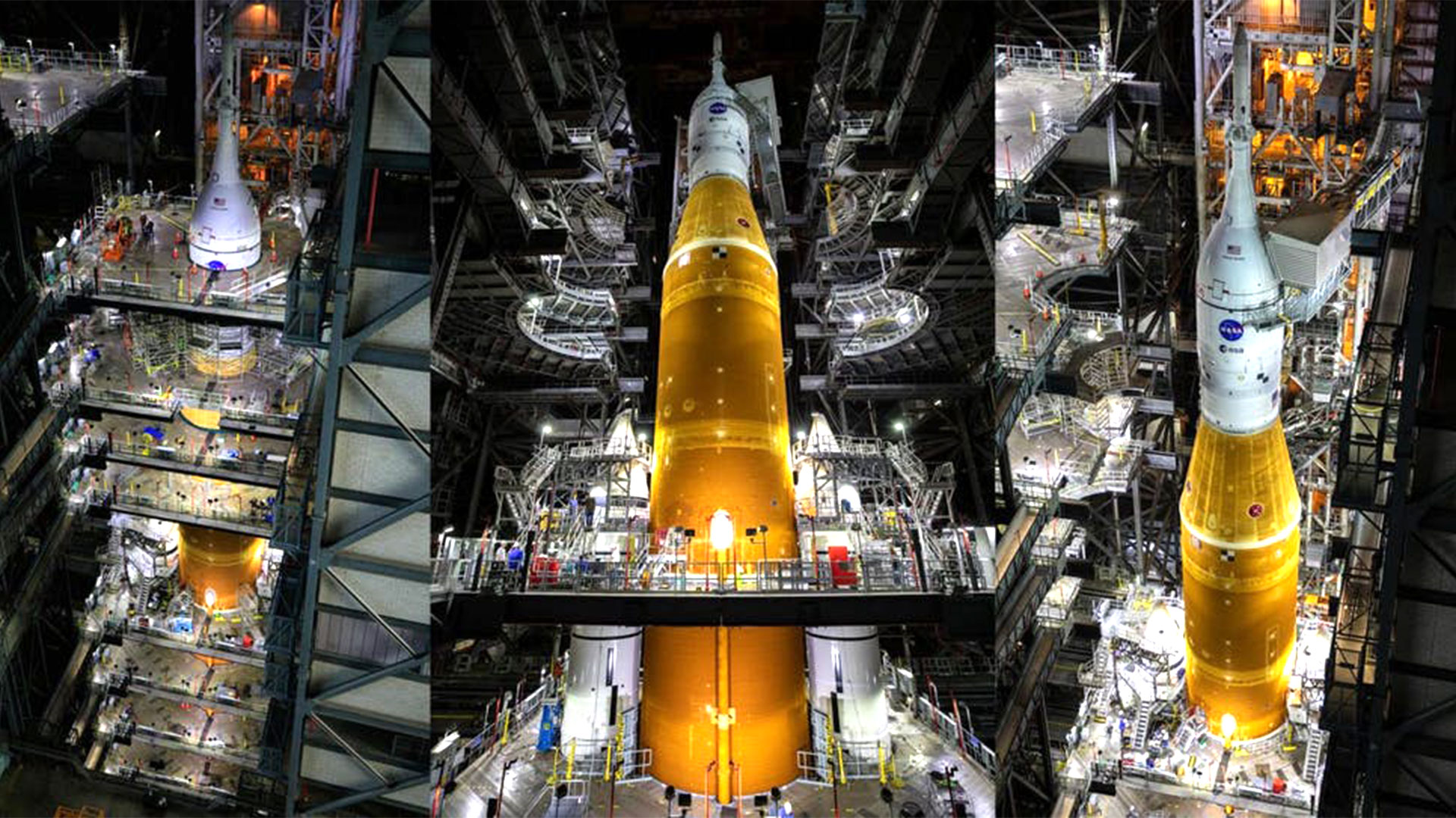 Inside the Vehicle Assembly Building (VAB) at the John F. Kennedy Space Center, in.  Florida.  Container