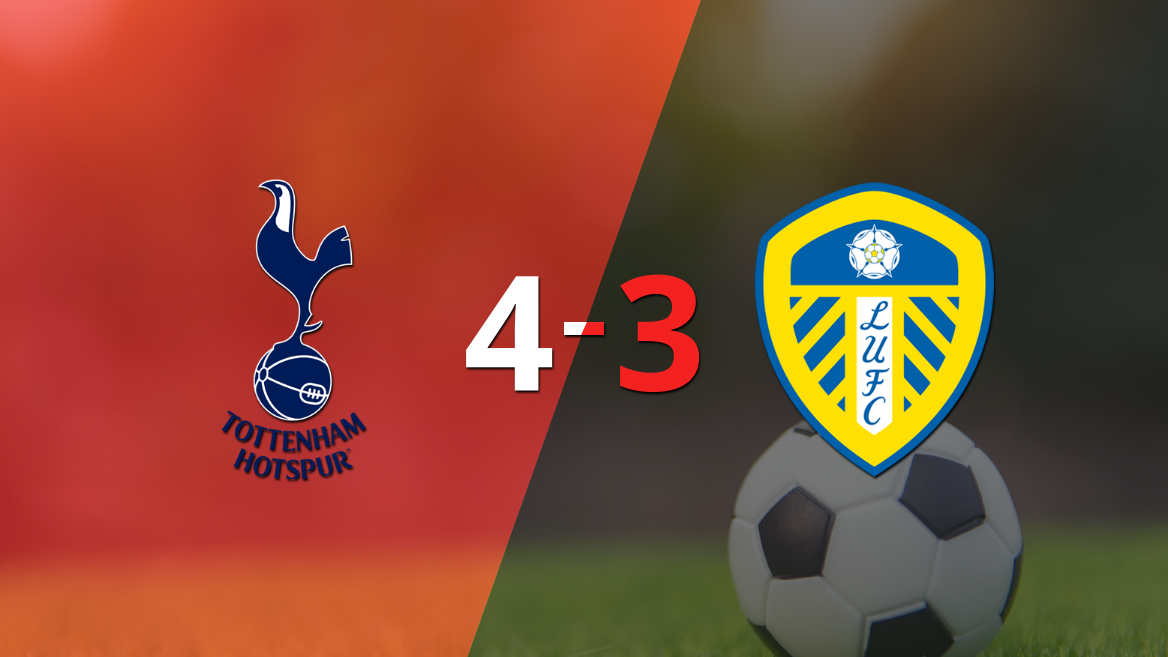 Rodrigo Moreno anotó dos goles, pero Leeds United no pudo evitar la derrota frente a Tottenham