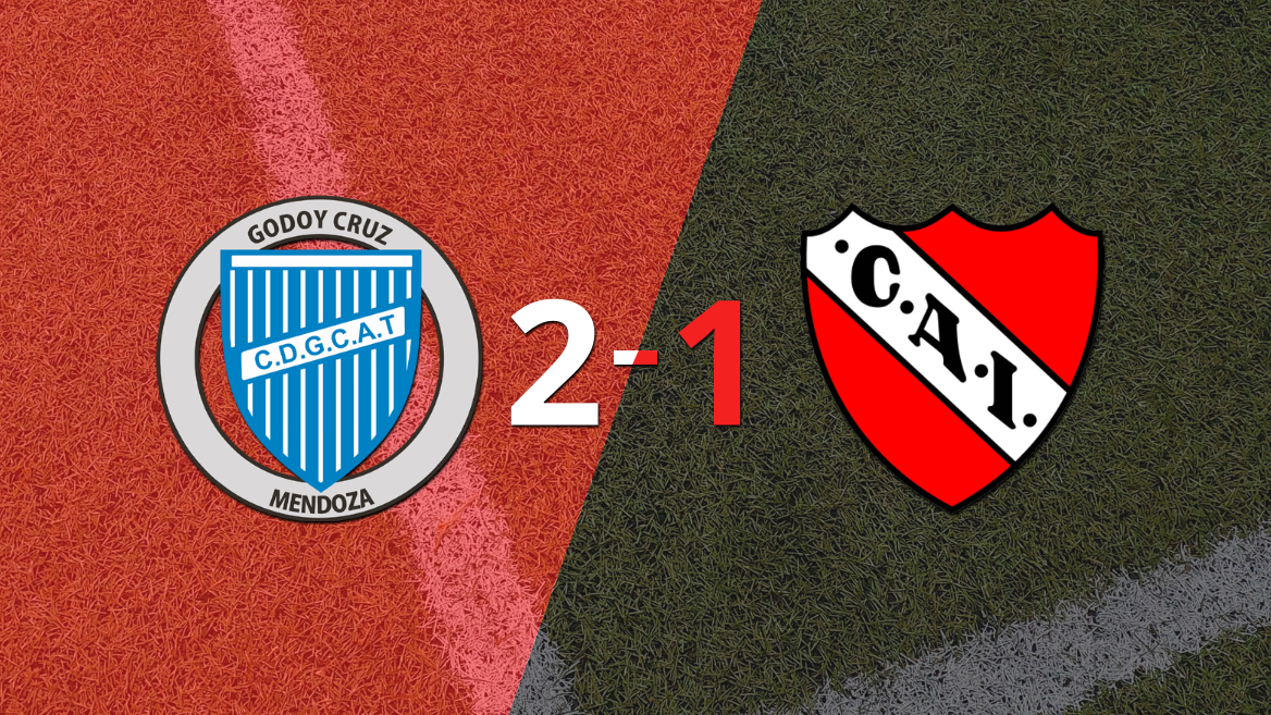 Independiente cayó 2-1 en su visita a Godoy Cruz