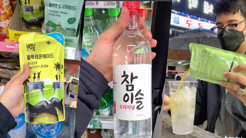 Joven mostró como hacer "aguas locas" en Corea del Sur (Foto: Captura de pantalla)