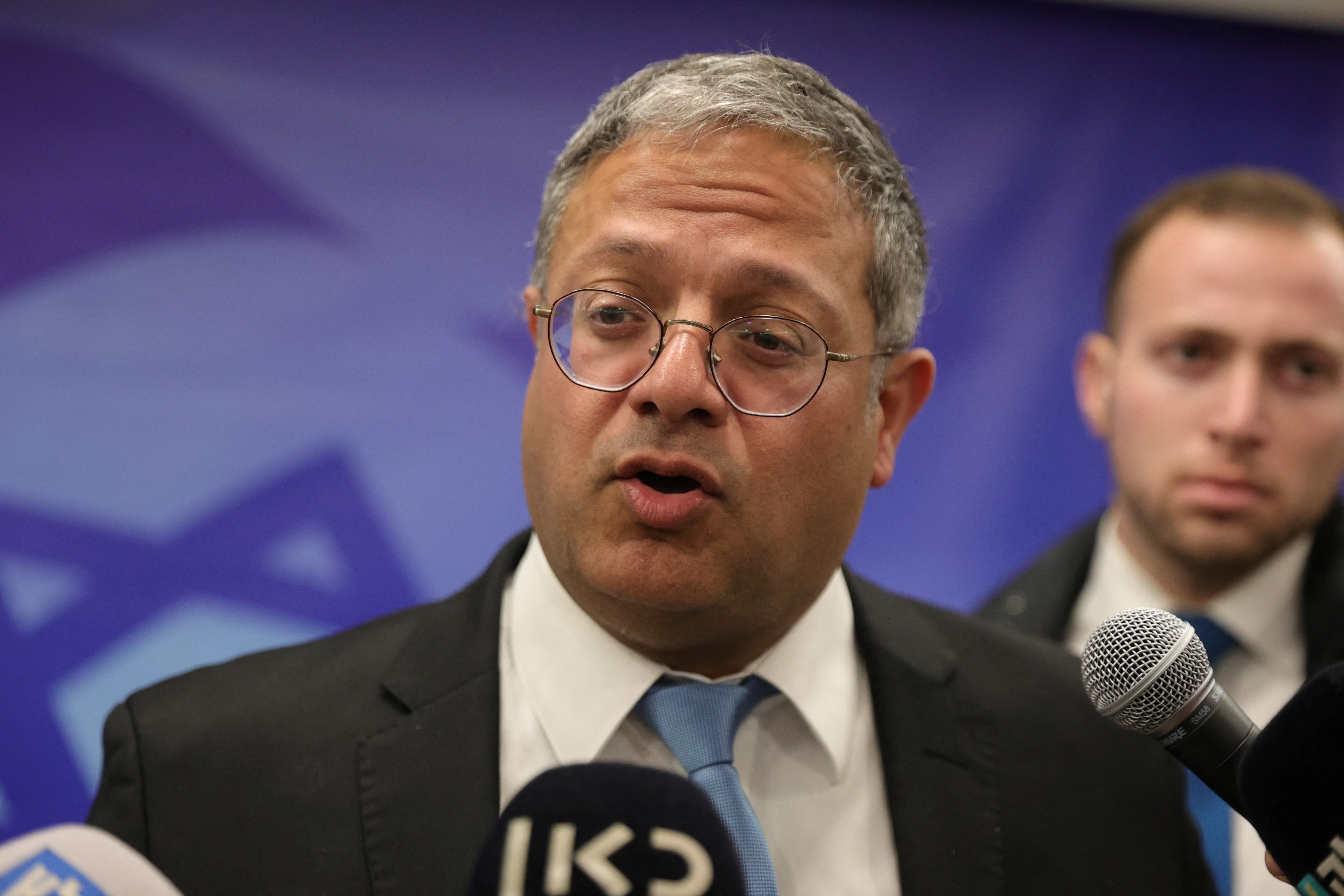 El Ministro de Seguridad Nacional de Israel Itamar Ben-Gvir (Abir Sultan/REUTERS)