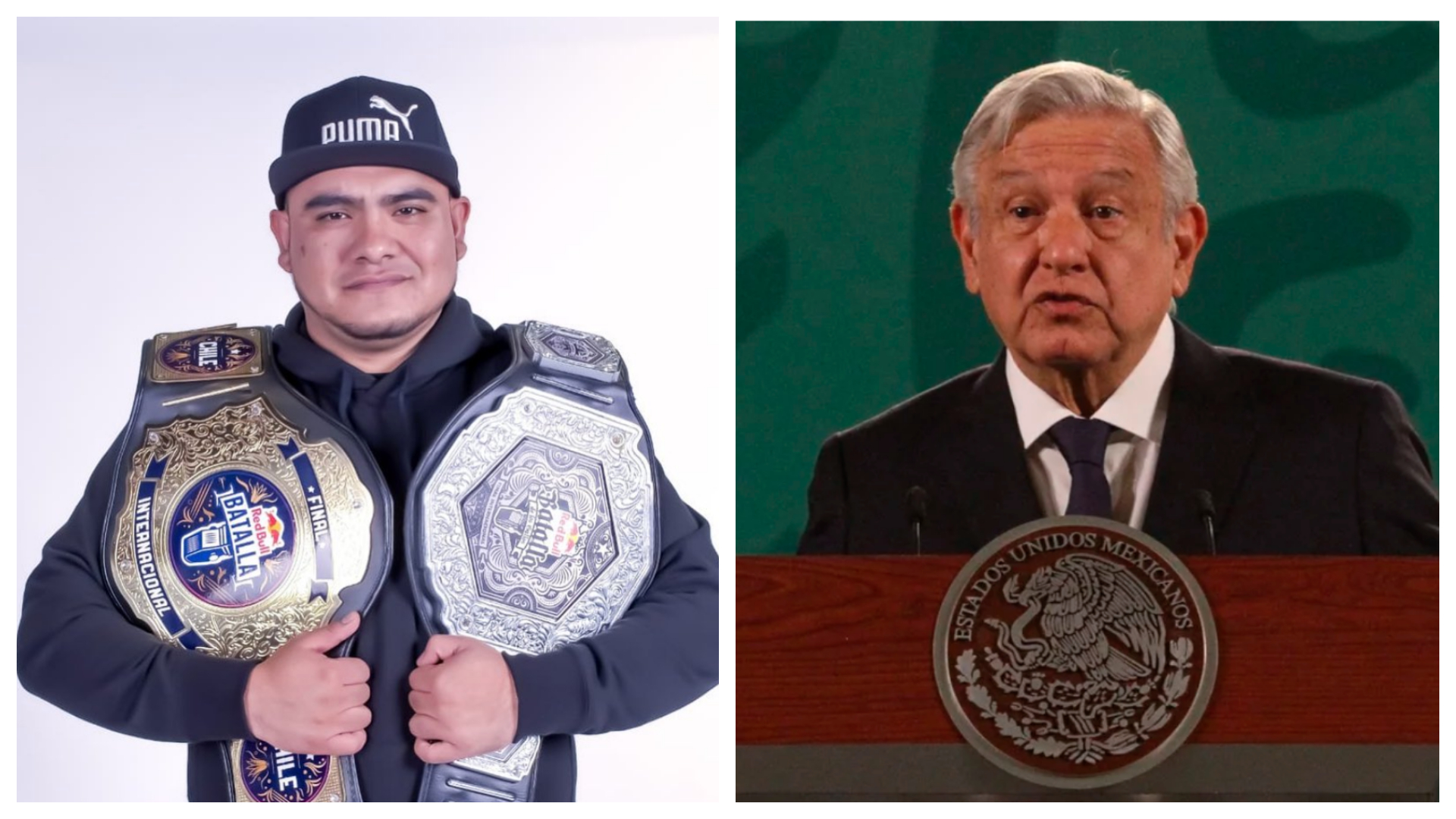 Mauricio Hernández "el Aczino" se puso a disposición de López Obrador (Fotos: Instagram@aczino_oficial/Cuartoscuro)