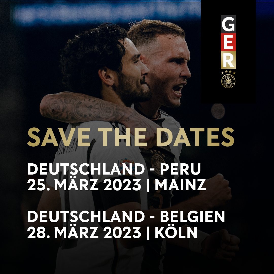 Peru and Germany will meet in a friendly on March 25.  (DFB Team)