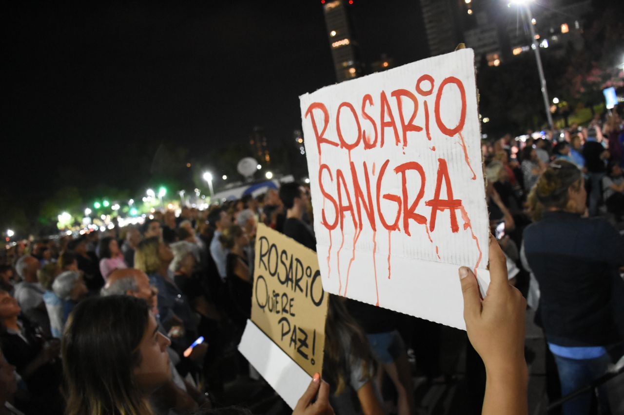 Marcha por la inseguridad en Rosario (Leo Galletto)