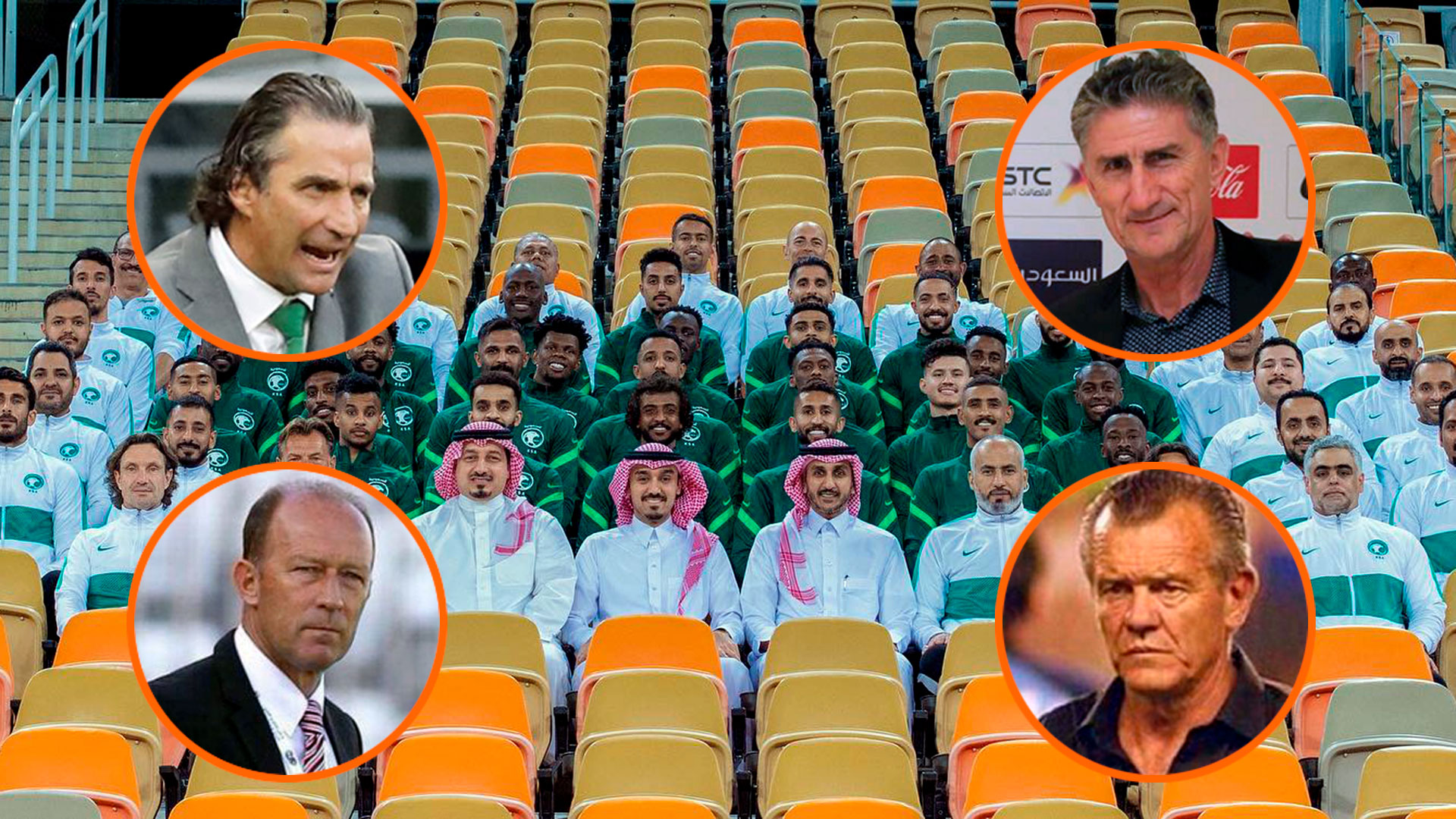 Los saudíes tuvieron a cuatro entrenadores argentinos a lo largo de su historia: dos fueron mundialistas