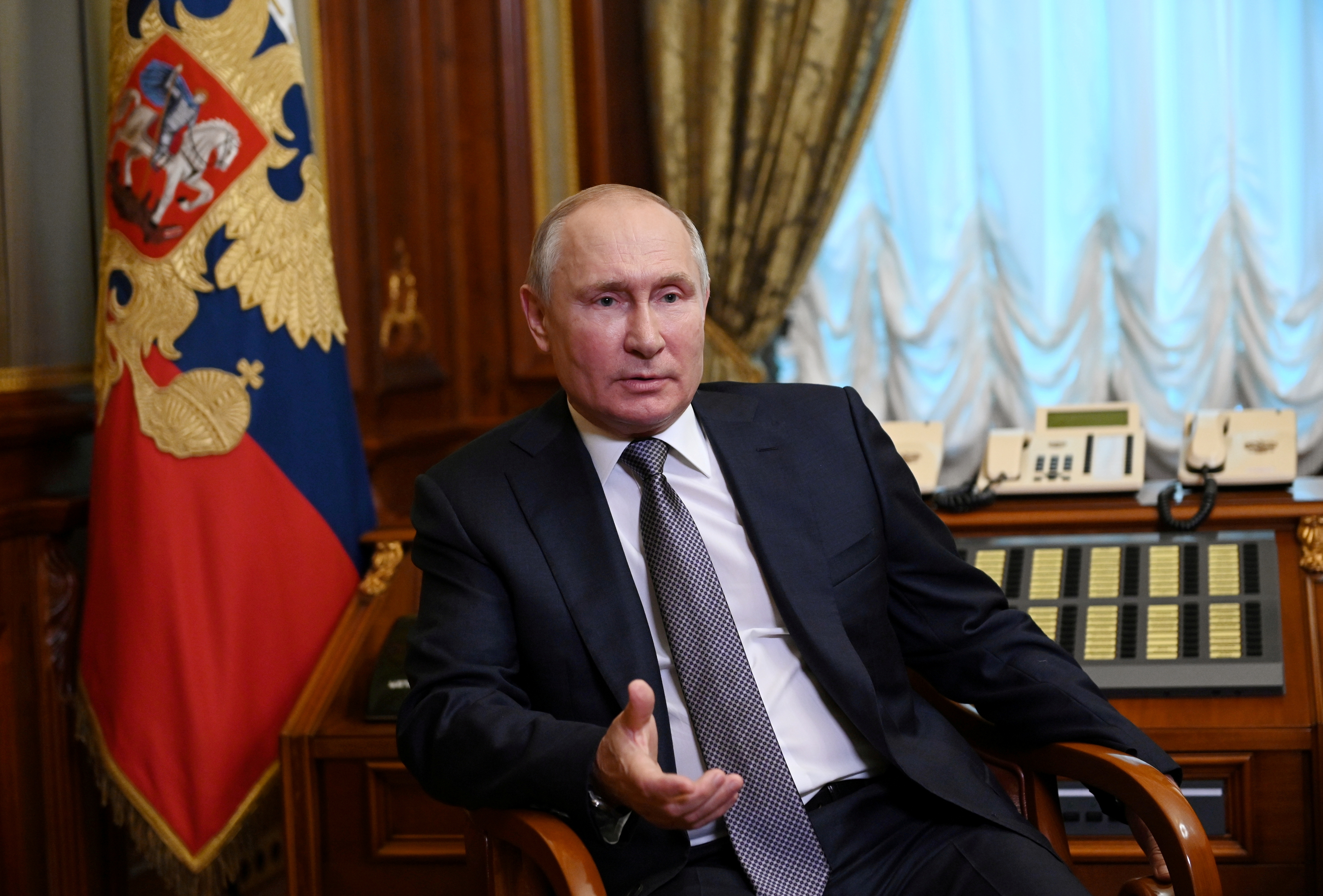 El encuentro entre ambos mandatarios duró unos 75 minutos. Sputnik/Alexei Nikolskyi/Kremlin via REUTERS 
