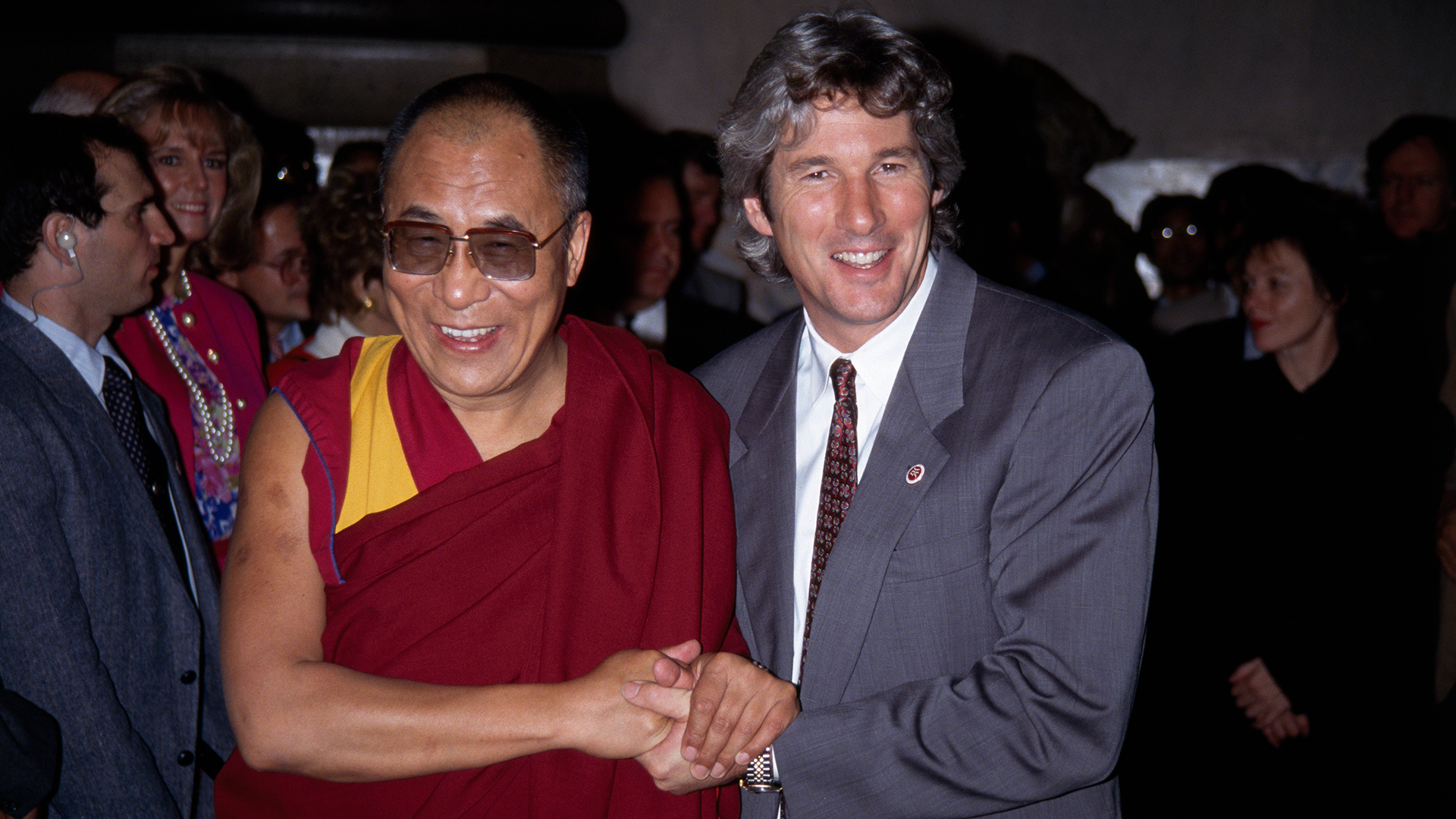 Gere es un asiduo visitante del Dalai Lama, referente del budismo (Getty)