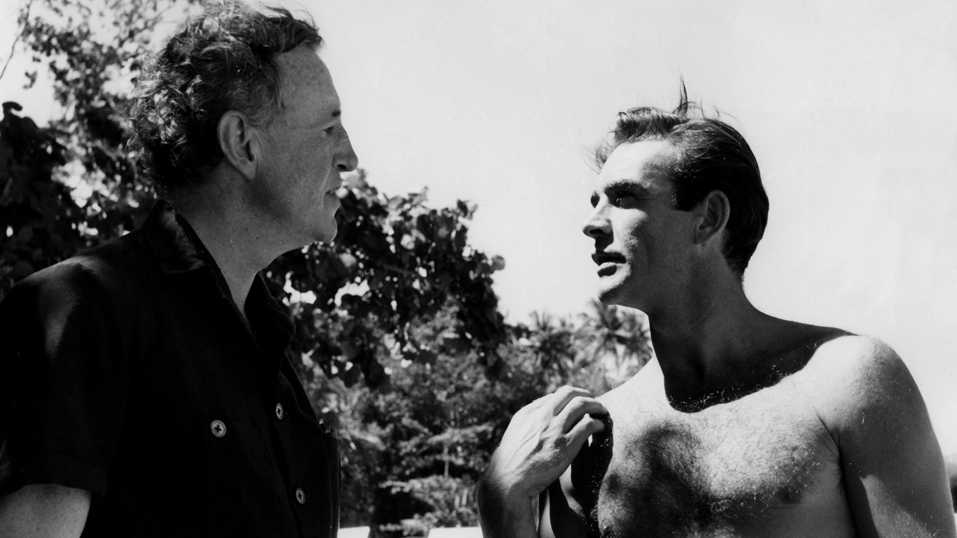 Con Ian Fleming, en el rodaje de "Agente 007 contra el Dr. No", en 1962