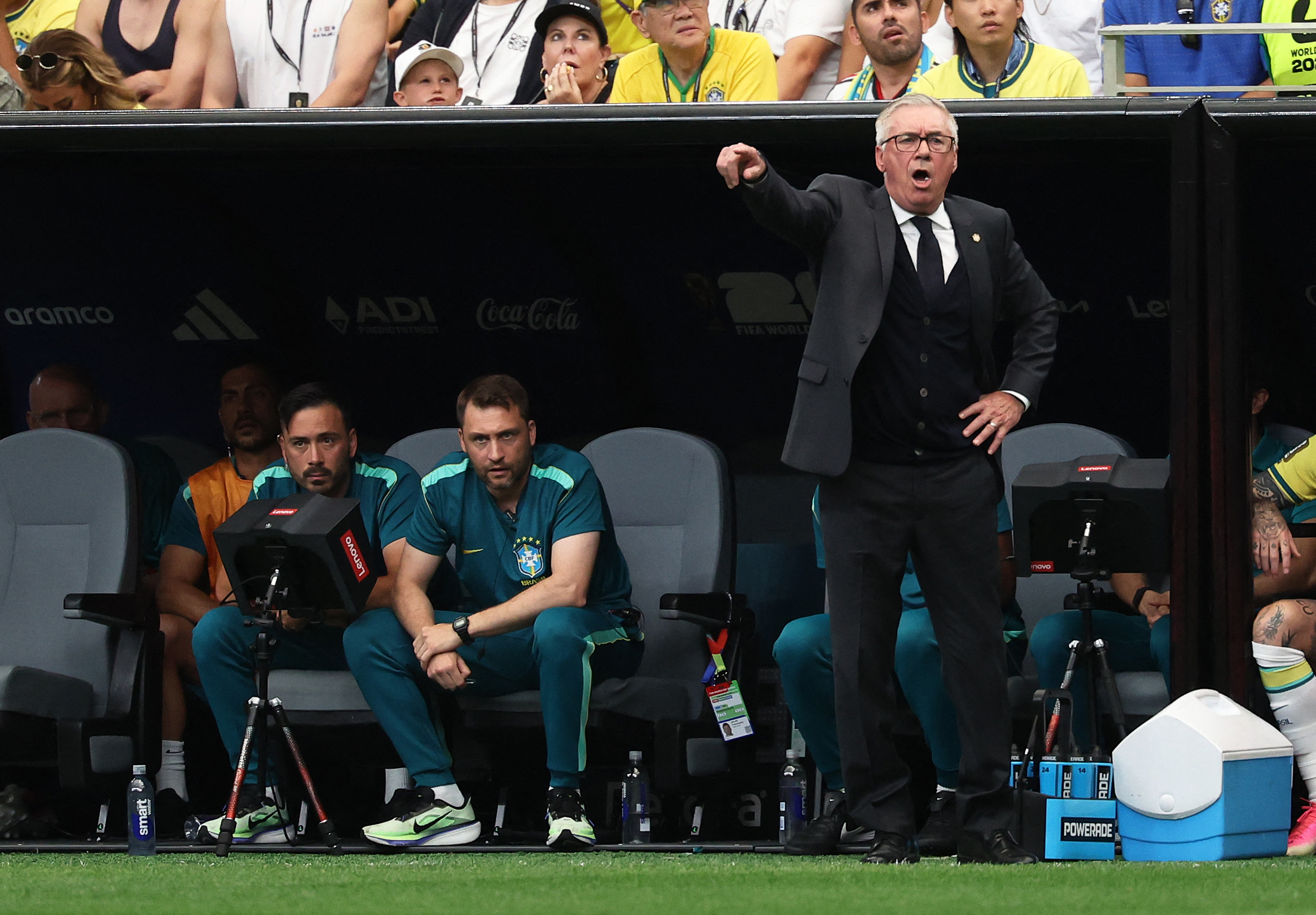 Ancelotti destac&oacute; la calma de Brasil para vencer a Jap&oacute;n y explic&oacute; por qu&eacute; Neymar no ingres&oacute; desde el banco
